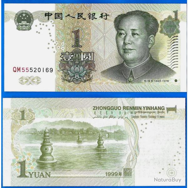 Chine 1 Yuan 1999 NEUF Billet Mao