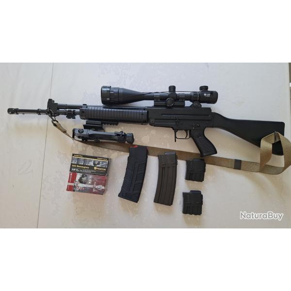 RARE Beretta AR70 calibre .222 Rem + accessoires