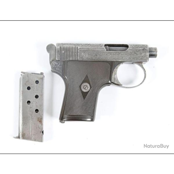 Pistolet Webley & Scott mod�le 1907 6.35 Browning grav�