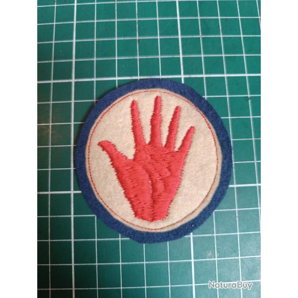 [RARE] Insigne 93rd Infantry Division US "Red Hand" - AEF