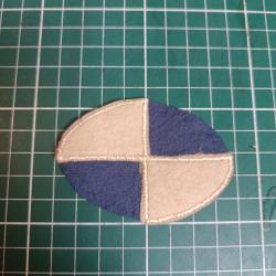 Insigne IV Army Corps US - Variante Ovale - Fabrication Fran&ccedil;aise WWI