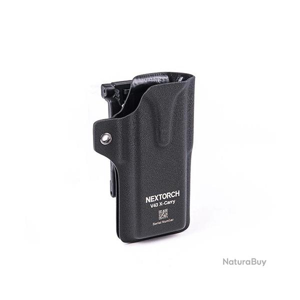 Nextorch V43 X-CARRY �tui Tactique � D�gainage Rapide - Kydex - Rotation 360� - Compatible TA70