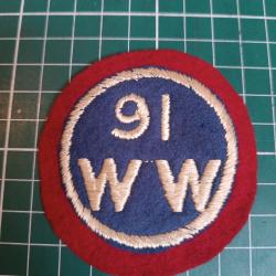 Insigne US WWI - 91st Aero Squadron / 91st Division - "Wild West" - Rare