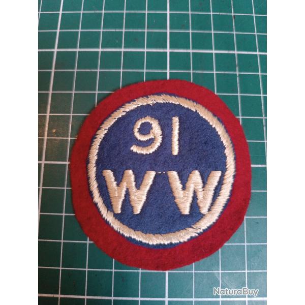 Insigne US WWI - 91st Aero Squadron / 91st Division - "Wild West" - Rare