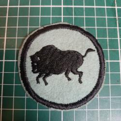 Insigne US WWI - 92nd Infantry Division - "Buffalo Soldiers" - Variante Bleue