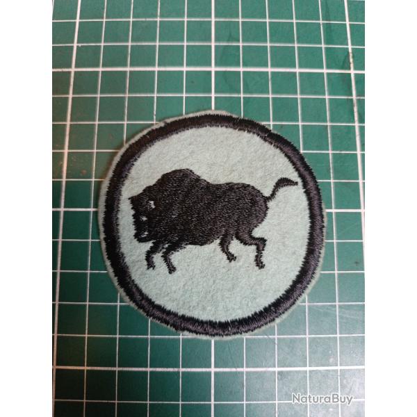 Insigne US WWI - 92nd Infantry Division - "Buffalo Soldiers" - Variante Bleue