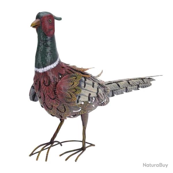 D�coration Faisan en M�tal - 58 x 20 x 40 cm