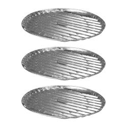 Lot de 3 plateaux en aluminium pour barbecue &Oslash;35 cm