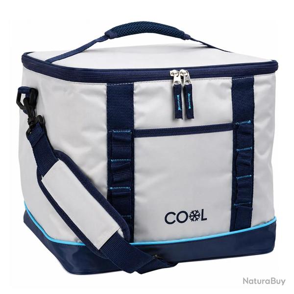 Sac isotherme gris 28 L - Polyester 420D - 32x28x33 cm