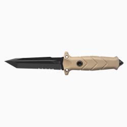 Kit Couteau Tactique Vengeur PA6 + &eacute;tuis + affuteur Coyote