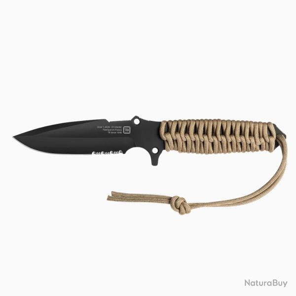 Couteau Maraudeur - Serration - Paracord 550 Coyote Brown