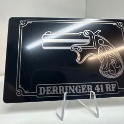Mini plaque pour coffret Derringer 41 RF
