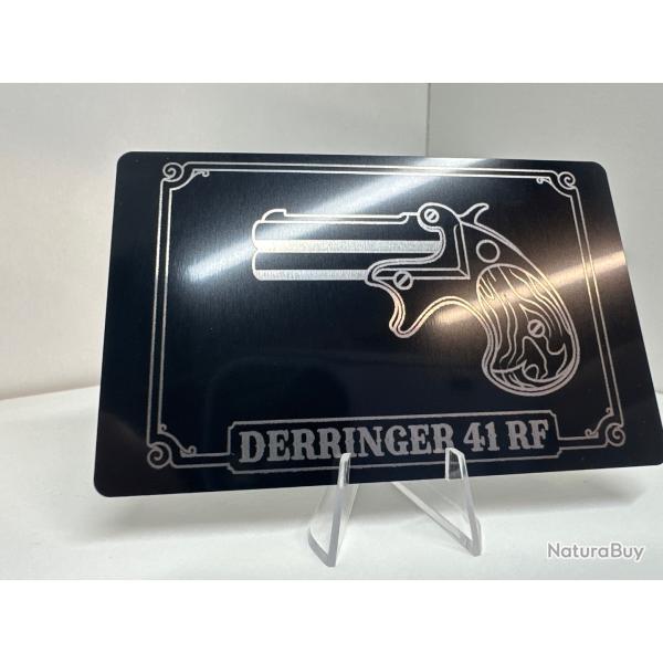 Mini plaque pour coffret Derringer 41 RF