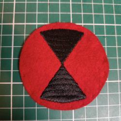 Insigne US WWI - 7th Infantry Division - "Hourglass" - Broderie de haute qualit&eacute;