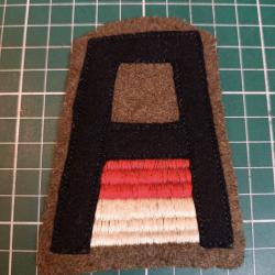 Rare Patch US WWI - First Army Artillery (1&egrave;re Arm&eacute;e) - Original 1918 Feutre (2)