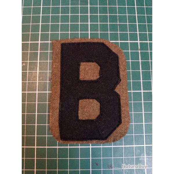 Insigne US WWI - 2�me Arm�e (Second Army) - Lettre "B" - Bel �tat