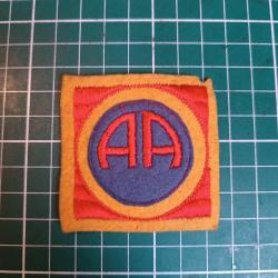 Insigne US WWI - 82&egrave;me Division d'Infanterie "All American" - Rare