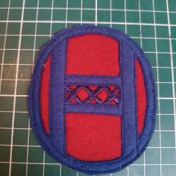 Insigne US WWI - 30&egrave;me Division d'Infanterie - "Old Hickory" - Variante brod&eacute;e