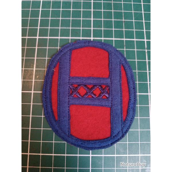 Insigne US WWI - 30�me Division d'Infanterie - "Old Hickory" - Variante brod�e