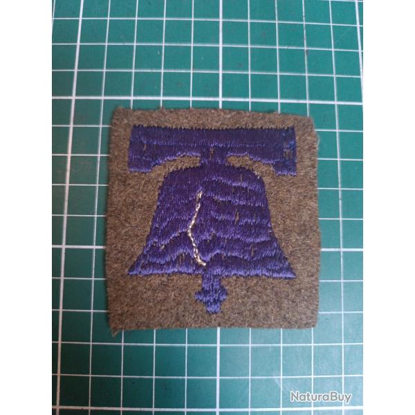 Insigne US WWI - 76�me Division d'Infanterie - "Liberty Bell" - Variante brod�e