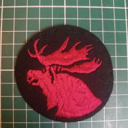 Insigne US WWI - Rare "Ghost Patch" - T&ecirc;te d'&Eacute;lan (Moose)