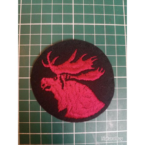 Insigne US WWI - Rare "Ghost Patch" - T�te d'�lan (Moose)