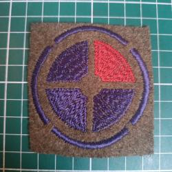 Insigne US WWI - 35th Infantry Division - "Santa Fe" - Variante &agrave; quartier rouge