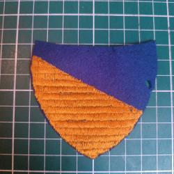 Insigne US WWI - Chemical Warfare Service (CWS) - &Eacute;cu Bicolore