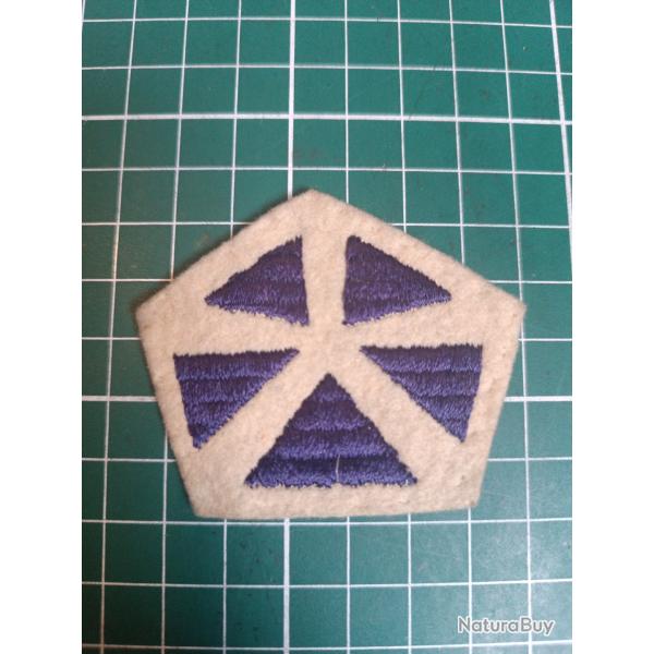 Insigne US WWI - V�me Corps d'Arm�e (5th Corps) - Variante Broderie