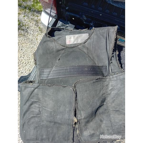 GILET PARE BALLES LOURD IRLANDAIS EN KEVLAR + CERAMIQUE NIVEAU 3+ TAILLE L/XL CONTRE ARMES DE GUERRE