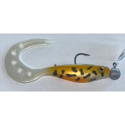 Lot 2 leurres Delalande Sandra 12cm 10g Natural L&eacute;opard