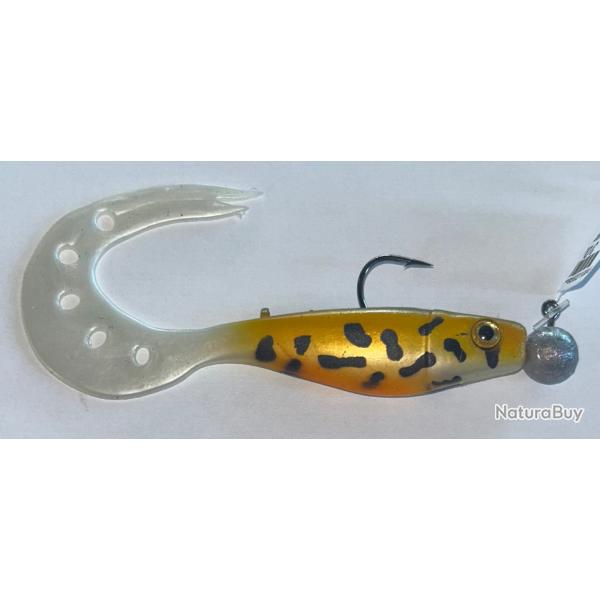 Lot 2 leurres Delalande Sandra 12cm 10g Natural L�opard