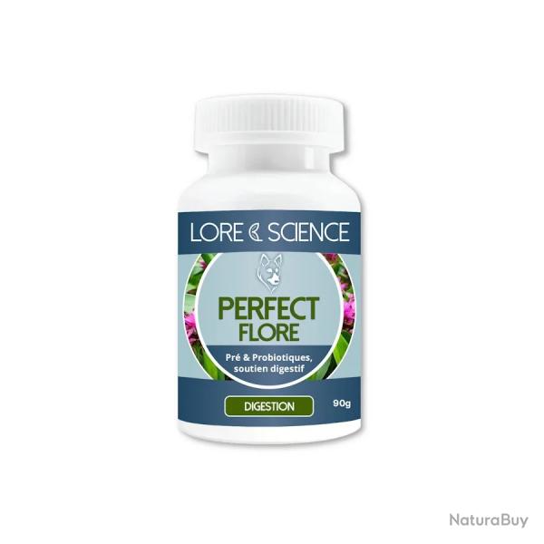 PERFECT FLORE - Pr�biotiques & Probiotiques - Soutien Digestif Chien (90g) - Sant� Chien