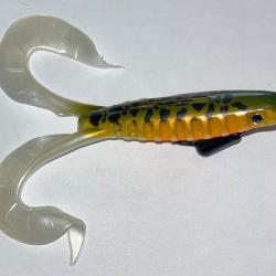 Lot 2 leurres Delalande Neo Frog 12cm 7g Natural L&eacute;opard