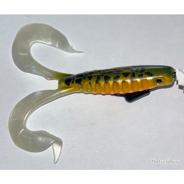 Lot 2 leurres Delalande Neo Frog 12cm 7g Natural L�opard