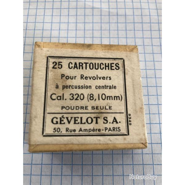 boite de cartouches a blanc cal 320