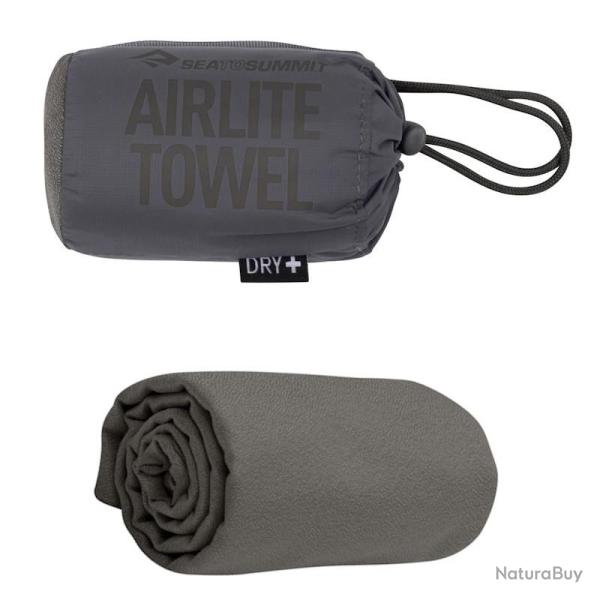 Serviette microfibre Sea to Summit Airlite Towel M 50x100 gris fonc�