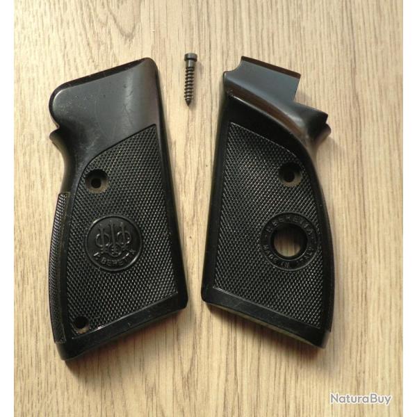 Plaquettes de crosse pour pistolets 22 Lr - BERETTA  - mod�le 76 / 74 / tr�s bon �tat