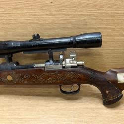 Carabine type Mauser 98 cal 8x57 IS et sa lunette HS pour pi&eacute;ces  &agrave; 1� sans prix de r&eacute;serve !