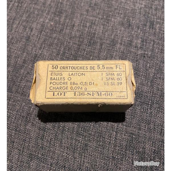 Boite de 50 munitions 5,5mm lot SFM de 60