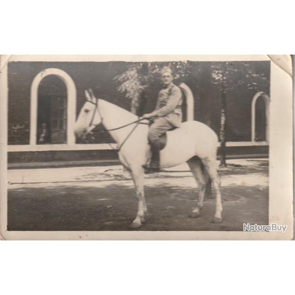 Photo originale - Portrait d'un cavalier - Militaria