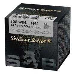 CARTOUCHES SB 308 WINCHESTER FMJ 9,55GR VRAC