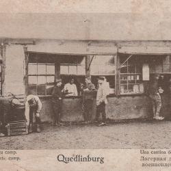 CPA - Camp de QUEDLINBURG - Une Cantine - Militaria ww1
