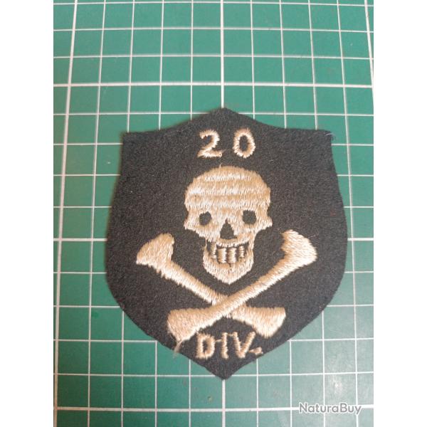 Insigne US WWI - 20�me Division d'Infanterie - "Jolly Roger"