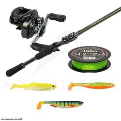 Pack premium casting MEGABASS Levante JP F8 710 LV + SHIMANO Curado M 151 HG