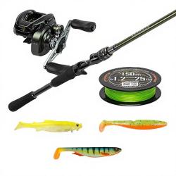 Pack premium casting MEGABASS Levante JP F8 710 LV + SHIMANO Curado M 151 HG