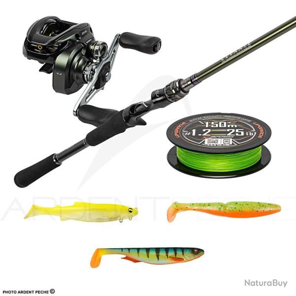Pack premium casting MEGABASS Levante JP F8 710 LV + SHIMANO Curado M 151 HG