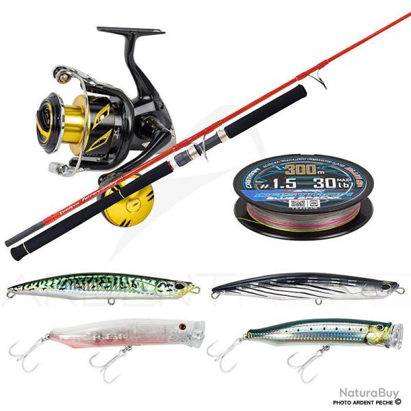 Pack premium thon TENRYU Furrary racing 80 LB + SHIMANO Stella SW 14000 XG