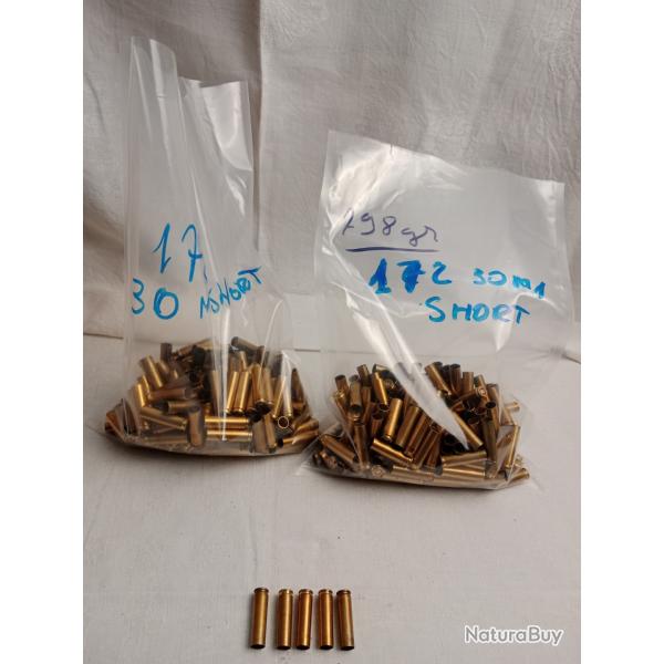 Vend lot de 172 �tuis en 30 short  pour carabine IVER JOHNSON