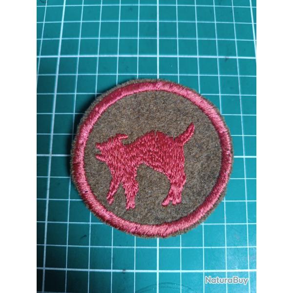 Insigne US WWI - 81st Division "Wildcat" - Superbe Broderie Fran�aise - AEF